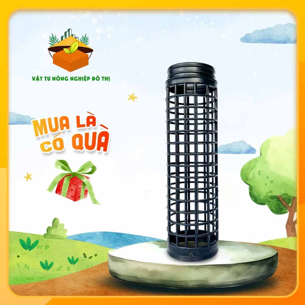 Trụ nhựa có khớp nối 20x5cm thương hiệu THAKICO I Trồng cây leo, kiểng lá | Độc quyền VTNN Đô Thị